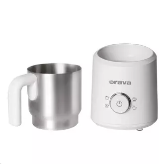 Orava elektromos tejhabosító, 500 W, 4 választható program, 350 ml, fehér színű Orava elektromos tejhabosító, 500 W, 4 választható program, 350 ml, fehér színű