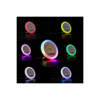 Orava éjjeli lámpa RGB fénnyel, okostelefon töltővel és hangszóróval