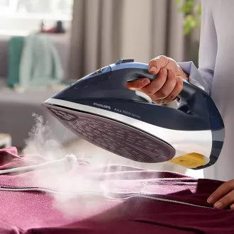 Philips 7000-es sorozatú DST7030/20 gőzölős vasaló, 2800 W, Calc-Clean, Csepegésgátló, sötétkék