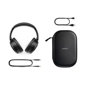 BOSE QuietComfort fejhallgató, vezeték nélküli, over-ear, USB-C, körbe-körbe fülhallgató, ANC, fekete