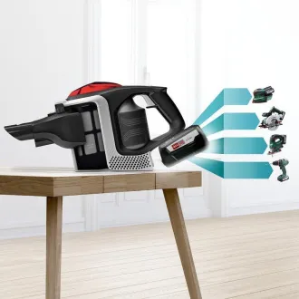 Bosch Unlimited Series 8 botporszívó, vezeték nélküli, 63 dB, zsák nélküli, fekete