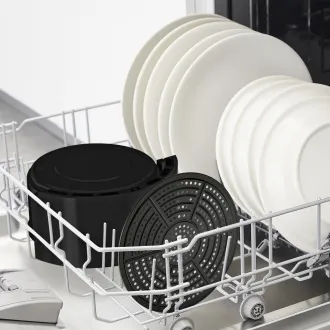 Tefal Ultra Fry EY1118 forrólevegős fritőz, 4,2 l, 80-200 °C, fekete színű