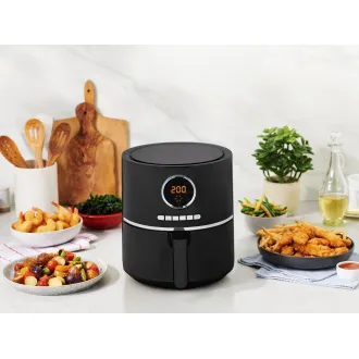 Tefal Ultra Fry EY1118 forrólevegős fritőz, 4,2 l, 80-200 °C, fekete színű
