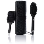 GHD Glide forrólevegő kefe, ionikus technológia, ajándékcsomag, Iced Luxe kollekció, fekete