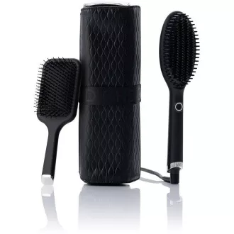 GHD Glide forrólevegő kefe, ionikus technológia, ajándékcsomag, Iced Luxe kollekció, fekete