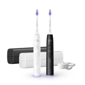 Philips Sonicare 6500 Gentle clean elektromos fogkefe készlet, 2 db, fekete és fehér