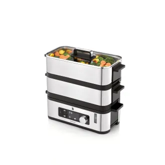 WMF KITCHENminis gőzfőző, 900 W, többfogásos előkészítés WMF KITCHENminis gőzfőző, 900 W, többfogásos előkészítés