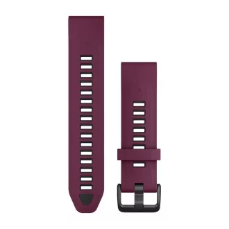 QuickFit® 20 óraszíj, Merlot/Grafit szilikon
