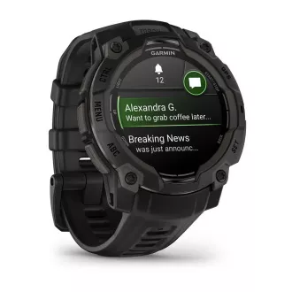 Garmin Instinct 3 - 45 mm, AMOLED, fekete, fekete pánttal Garmin Instinct 3 - 45 mm, AMOLED, fekete, fekete pánttal