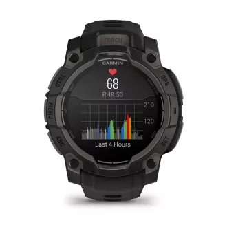 Garmin Instinct 3 - 45 mm, AMOLED, fekete, fekete pánttal Garmin Instinct 3 - 45 mm, AMOLED, fekete, fekete pánttal