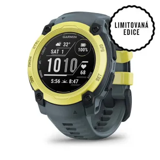 Garmin Instinct E - 40 mm, Elektromos lime, szürkületi pánttal