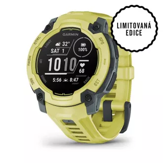 Garmin Instinct E - 45 mm, Elektromos lime, elektromos lime szíjjal