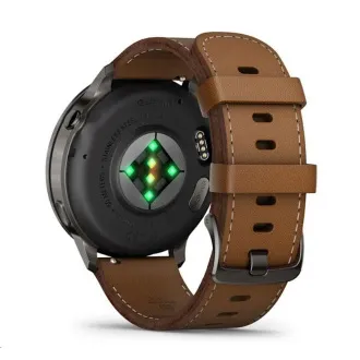 Garmin Venu 4 (45 mm) Slate / Fekete szilikon szíj és barna bőrszíj, EU Garmin Venu 4 (45 mm) Slate / Fekete szilikon szíj és barna bőrszíj, EU