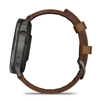 Garmin Venu 4 (45 mm) Slate / Fekete szilikon szíj és barna bőrszíj, EU Garmin Venu 4 (45 mm) Slate / Fekete szilikon szíj és barna bőrszíj, EU