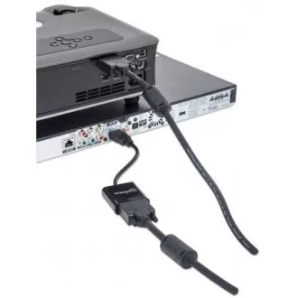 MANHATTAN HDMI-VGA átalakító (HDMI Male to VGA Female, fekete, Polybag) MANHATTAN HDMI-VGA átalakító (HDMI Male to VGA Female, fekete, Polybag)
