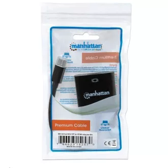 MANHATTAN Adapter mini DP HDMI-re, aktív, fekete, fekete