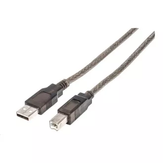 MANHATTAN USB-A USB-B kábel, 15m, fekete, 15m, fekete MANHATTAN USB-A USB-B kábel, 15m, fekete, 15m, fekete