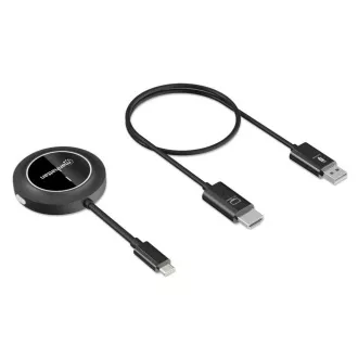 MANHATTAN HDMI vezeték nélküli prezentációs készlet, 1080p, Fekete