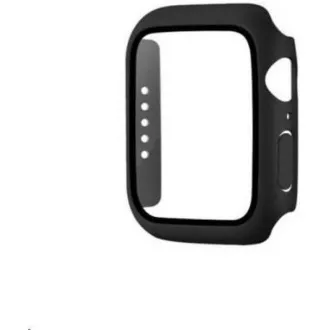 COTEetCI polikarbonát tok képernyővédővel az Apple Watch 41 mm-es órájához fekete színű