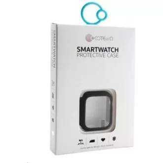 COTEetCI polikarbonát tok képernyővédővel Apple Watch 41 mm-es Apple Watch-hoz kék