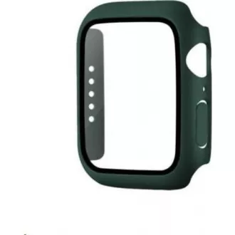 COTEetCI polikarbonát tok képernyővédővel Apple Watch 45 mm-es órához zöld