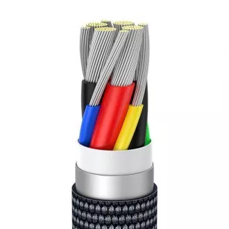 Baseus Crystal Shine sorozat USB-C / USB-C 100W 1, 2m töltő / adatkábel, fekete