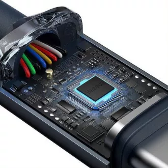 Baseus Crystal Shine sorozat USB-C / USB-C 100W 1, 2m töltő / adatkábel, fekete