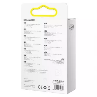 Baseus Crystal Shine sorozat USB-C / USB-C 100W 1, 2m töltő / adatkábel, fekete