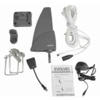 EVOLVEO Shark, aktív kültéri antenna DAB /DVB-T2, LTE, 4G, 5G szűrő
