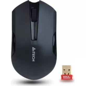 A4tech G3-200N, V-Track, vezeték nélküli optikai egér, 2,4 GHz, 10 m hatótáv, fekete