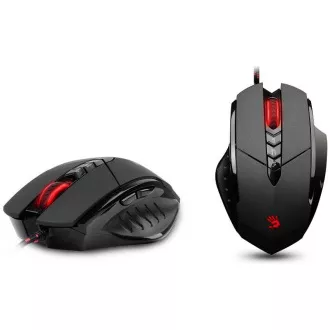 A4tech BLOODY V7 játék egér, akár 3200 DPI, V-Track technológia, 160 KB memória, USB, CORE 2, fém padok