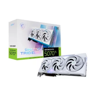 MSI VGA NVIDIA GeForce RTX 5070 Ti 16G GAMING TRIO OC FEHÉR, RTX 5070 Ti, 16GB GDDR7, 3xDP, 1xHDMI