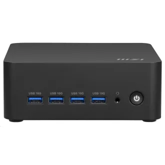 MSI PC Cubi Z AI 8M-008BEU, R5 8645HS, N/A, N/A SSD, N/A, N/A, nincs operációs rendszer, fekete