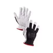 Kombinált kesztyű TECHNIK PLUS, fekete-fehér, 09-es méret