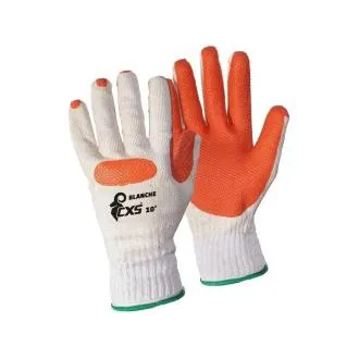 CXS BLANCHE kesztyű, latexbe mártva, fehér-narancssárga, 09-es méret CXS BLANCHE kesztyű, latexbe mártva, fehér-narancssárga, 09-es méret