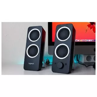 Logitech multimédiás hangszórók 2.0 Z200 Midnight Black