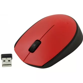 Logitech Wireless Mouse M171, piros