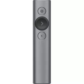 Logitech Presenters Spotlight Plus, vezeték nélküli, Bluetooth, sötétszürke