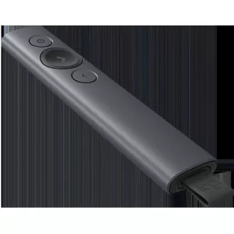 Logitech Presenters Spotlight Plus, vezeték nélküli, Bluetooth, sötétszürke
