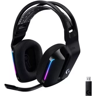Logitech gaming fejhallgató G733, LIGHTSPEED vezeték nélküli RGB Gaming Headset, EMEA, fekete