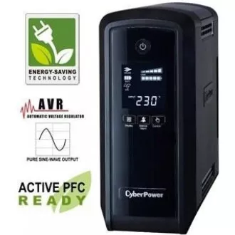 CyberPower PFC SineWave LCD GP UPS 900VA/540W, Schuko aljzatokkal