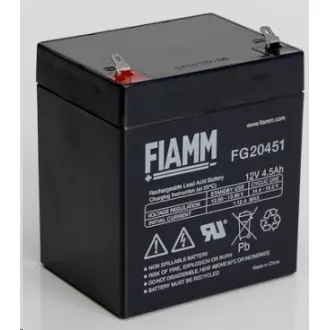 Akkumulátor - Fiamm FG20451 (12V/4, 5Ah - Faston 187), élettartam 5év