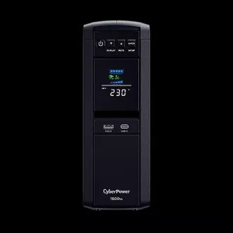 CyberPower PFC SineWave LCD GP UPS 1600VA/1000W, Schuko aljzatokkal