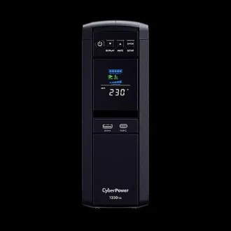 CyberPower PFC SineWave LCD GP UPS 1350VA/810W, Schuko aljzatokkal
