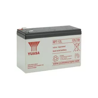 Akkumulátor - YUASA NP7-12L (12V/7Ah - Faston F2 250), élettartam 5 év