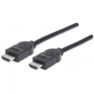 MANHATTAN kábel High Speed HDMI 4K, 3D, dugó-csap, árnyékolt, fekete, 1, 8m