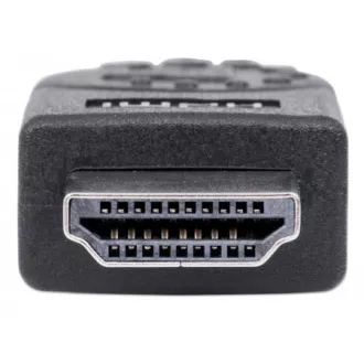 MANHATTAN kábel High Speed HDMI 4K, 3D, dugó-csap, árnyékolt, fekete, 1, 8m