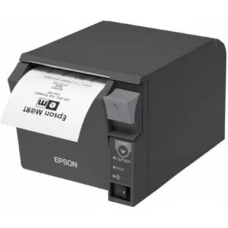 EPSON TM-T70II pénztárgép nyomtató, USB + soros, fekete, vágó, tápegységgel