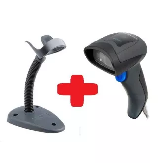 DataLogic QuickScan QD2430, 2D kódolvasó, állvány, fekete, USB kábel
