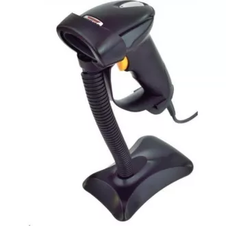 Virtuos CCD olvasó HT-310A nagy hatótávolságú, USB (billentyűzet / RS232), állvány, fekete
